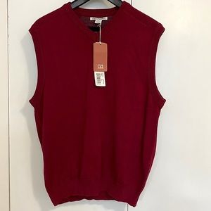 NWT - Cutter & Buck Maroon Sweater Vest, Size: Men’s small.
